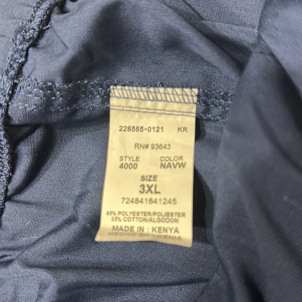 Cherokee Workwear Originals Men Navy Blue Scrubs Pant Fly Front Cargo 4000 - Picture 13 of 13